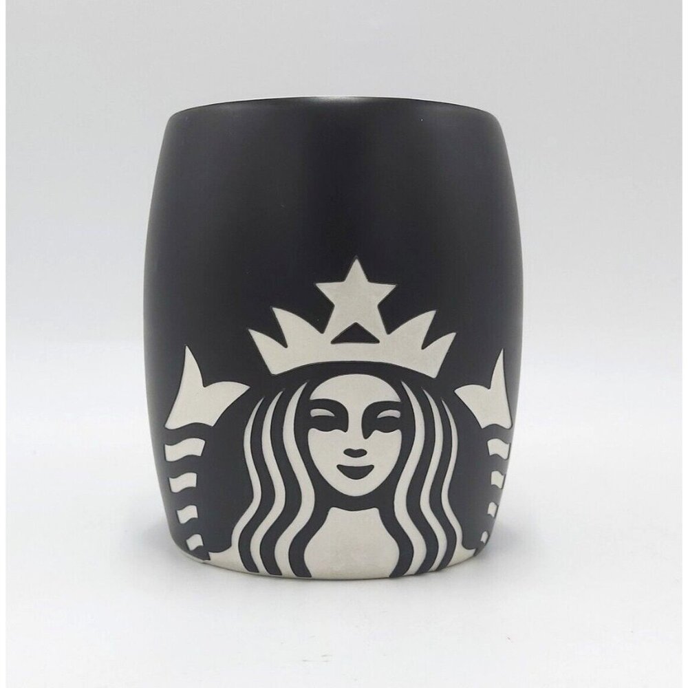 Starbucks Coffee Cup Mug  Etched Siren Mermaid  2011